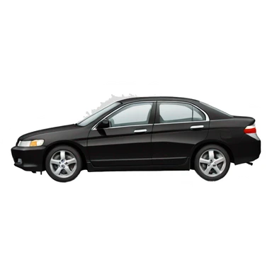 Honda accord car black 1999 year sticker