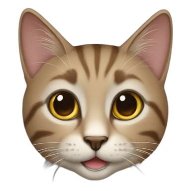 Kleine braune Katze sticker