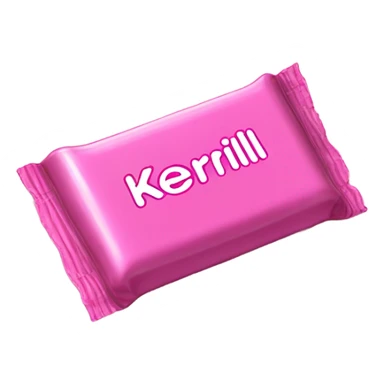 pink candy bar with the inscription kerlli sticker