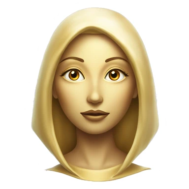 Pleiadian radiant diva woman female golden third eye sticker