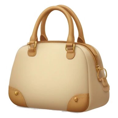 Cute beige hand bag sticker