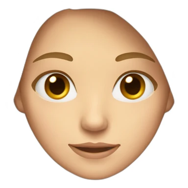 one small european woman with long light brown and blonde hair and brown eyes in the front, sticker