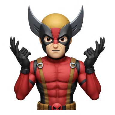 Wolverine from Deadpool & Wolverine movie sticker