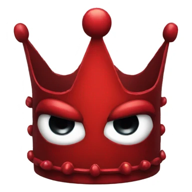 RED EVIL CROWN sticker