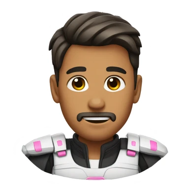 Germán Shepard with pink sticker