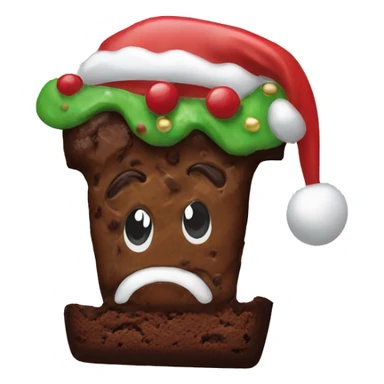 christmas brownie ugly sticker