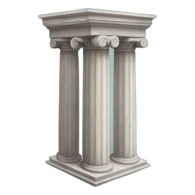 Greek column sticker