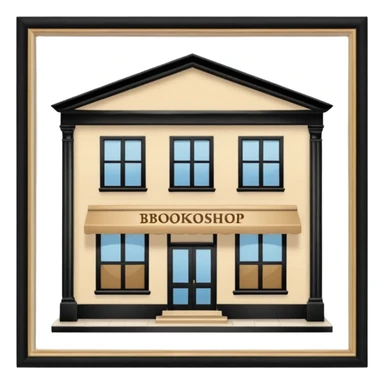 Beige bookshop sticker