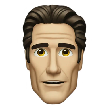 sigma face patrick bateman sticker