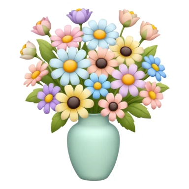 Light colored flower bouquet  sticker
