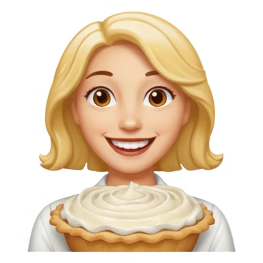 Female pie fight sticker