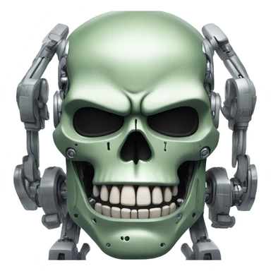 Robot Ghost Hulk Terminator Face sticker