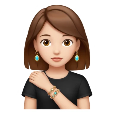 Charm Bracelet Girl sticker