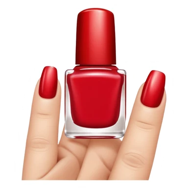 Emoji like this 💅🏾 but with cherry red nail polish  sticker