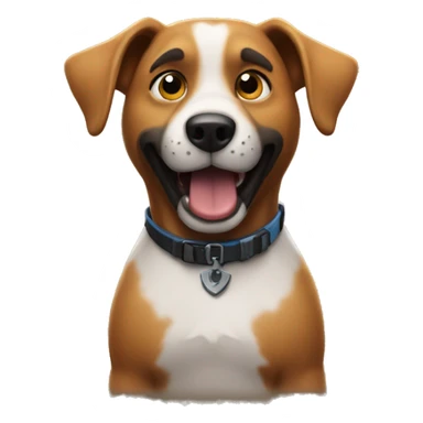 Dog playing Fortnite  sticker