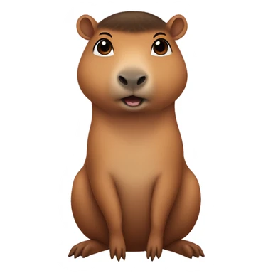 Kim kardashian as a capybara sticker