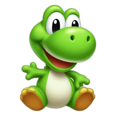 happy yoshi sticker