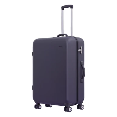 A suitcase with wheels sticker