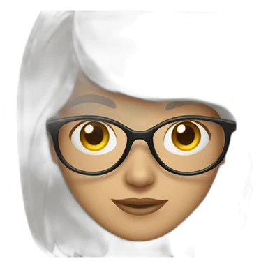 vision pro weared woman sticker