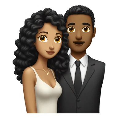 White-man-with-a-curly-black-hair-cut-fade-kissing-a-brown-woman-with-long-black-waved-hair sticker