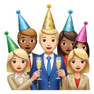 Birthday celebration at work with no phone sticker