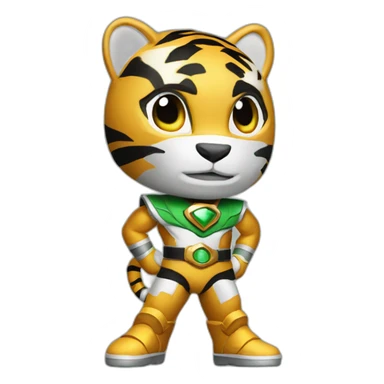 tiger Power ranger full body sticker