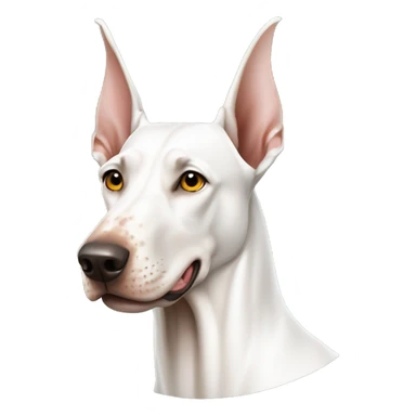 White doberman sticker