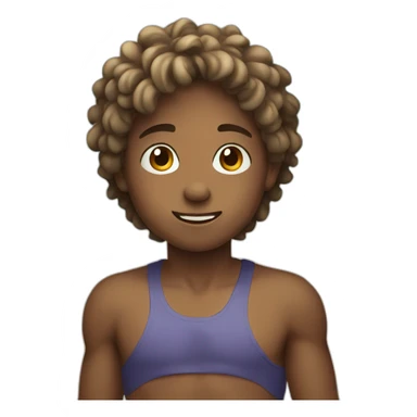 Boy at beach sticker