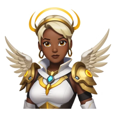 lebron james cosplaying mercy from overwatch sticker