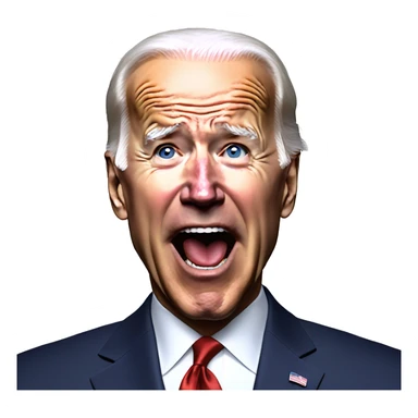 Joe Biden screams “stop the war” sticker