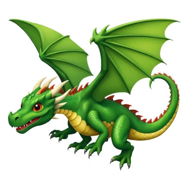 a dragon flying sticker