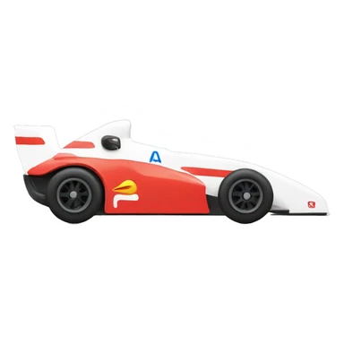 racing car, right side sticker