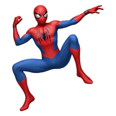 Spiderman shooting straight web from his wrist  sticker