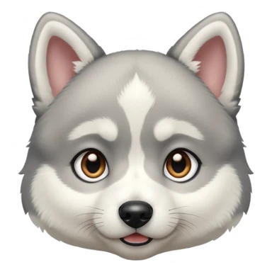 a husky puppy sticker