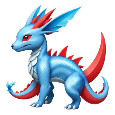 Salandit-Glaceon-Salamence-hybrid-fusion (full body) sticker