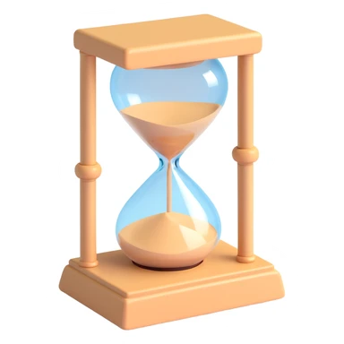 sand clock empty sticker