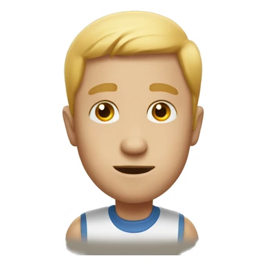 Man watches preschool sticker