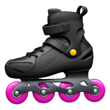 a black rollerblade inline skate sticker