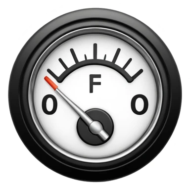 Fuel gage full sticker