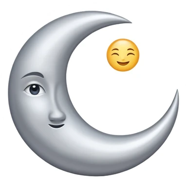 Refined moon icon evoking emotional trust sticker
