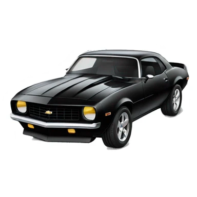 chevy camero in black sticker