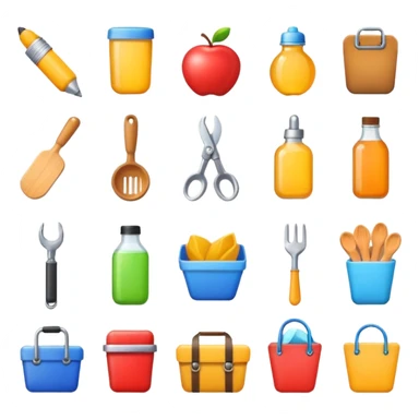 icon for items of diffrent puposes sticker