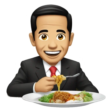 jokowi makan sticker