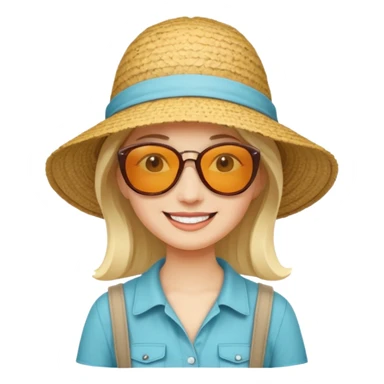 tourist woman sticker