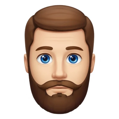 the man with a beard only on his chin sticker