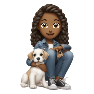 girl holding porsche keys a birkin and a puppy sticker