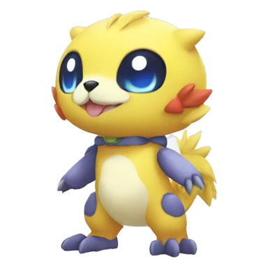 cute cool Digimon-Fakemon-animal full body sticker