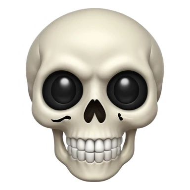 A scary skull sticker