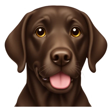 Chocolate Labrador retriever  sticker