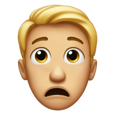 Stunned emoji with eye twitching  sticker